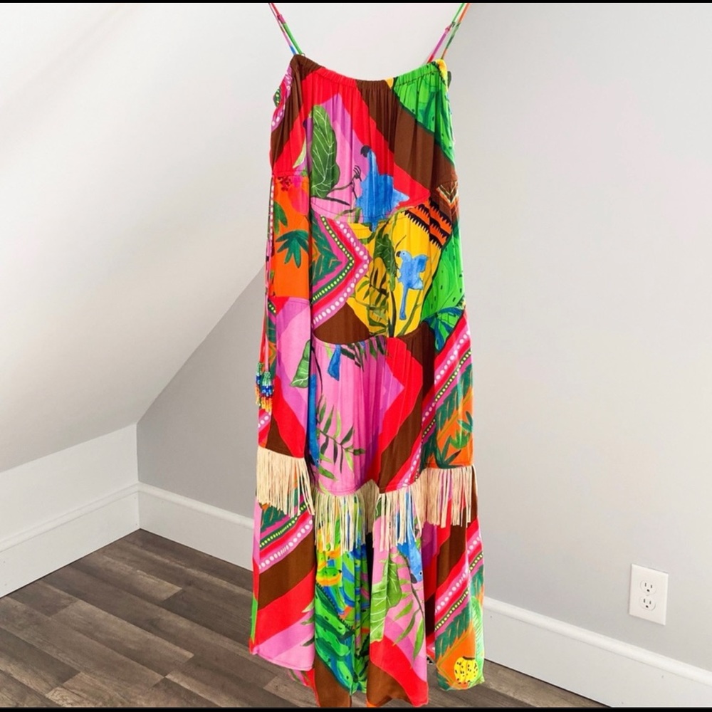 NWT Women’s Farm Rio Palila Fringed Dress size XL from Anthropologie!